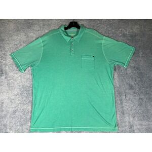 Tommy Bahama Jeans Mens XL Green Island Modern Fit SS Pocket Polo Shirt